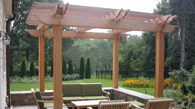 Hampton Stone Patio and Pergola I – New Photo