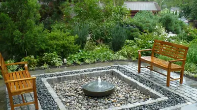 Woodbrook / Baltimore City Japanese Stone Fountain I Photo